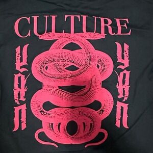 YRN Yung Rich Nation Black Graphic Long Sleeve T Shirt Men's M Streetwear Cotton